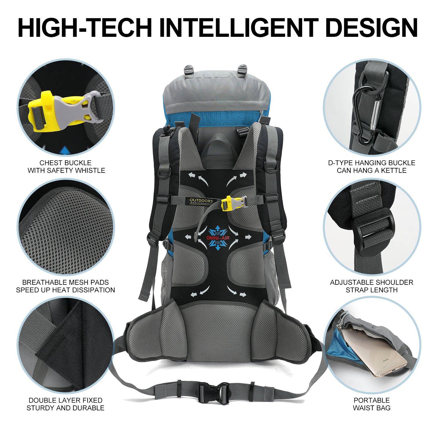 INOXTO 65/85L Lightweight Backpack - Image 5