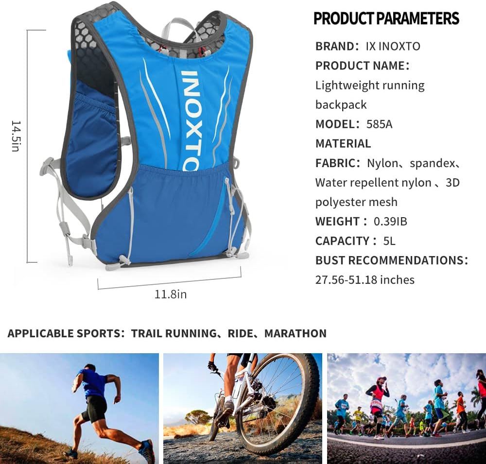 INOXTO Running Hydration Vest for Men Women - Image 21