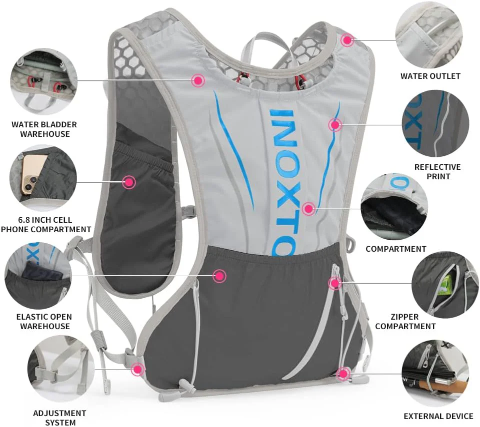 INOXTO Running Hydration Vest for Men Women - Image 26