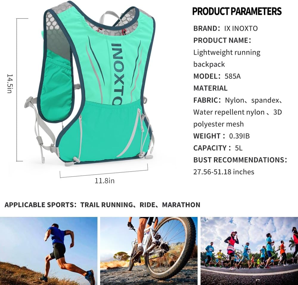 INOXTO Running Hydration Vest for Men Women - Image 30