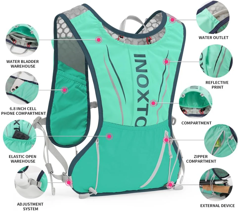 INOXTO Running Hydration Vest for Men Women - Image 33