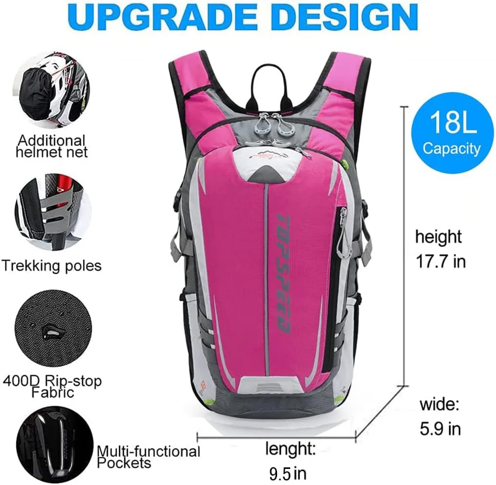 INOXTO Topspeed 18 Hydration Backpack for Outdoor Trail Marathon Race Cycling Camping - Image 14