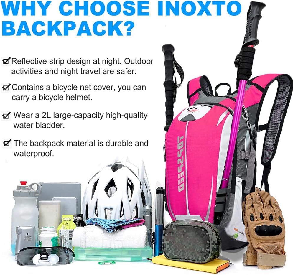 INOXTO Topspeed 18 Hydration Backpack for Outdoor Trail Marathon Race Cycling Camping - Image 16