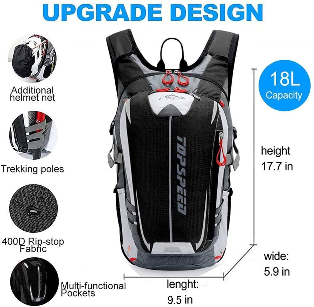 INOXTO Topspeed 18 Hydration Backpack for Outdoor Trail Marathon Race Cycling Camping - Image 3