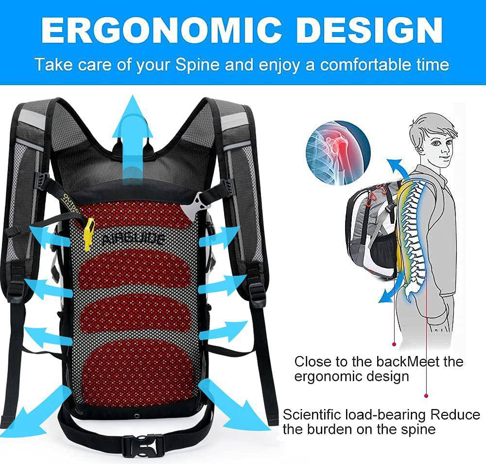 INOXTO Topspeed 18 Hydration Backpack for Outdoor Trail Marathon Race Cycling Camping - Image 4